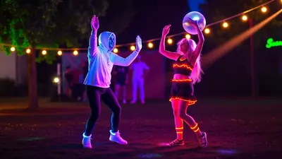 Children's Halloween UV Glow in the Dark Party image
