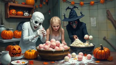 Halloween Bath Bomb Making at Lush Harrogate image