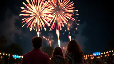 Reduced Sound Fireworks Display image